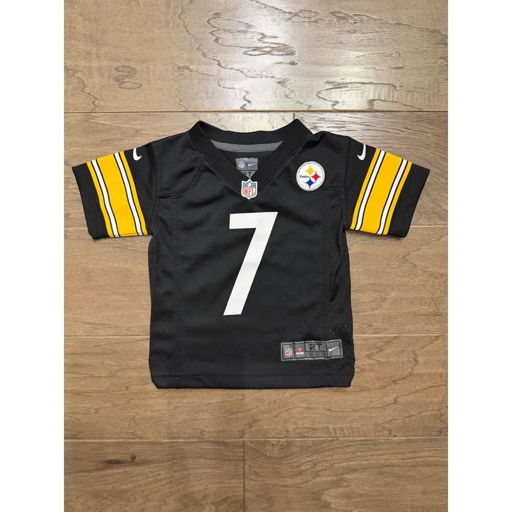 Nike Pittsburgh Steelers Jersey Toddler 2T Black Roethlisberger 7 Football Sport
